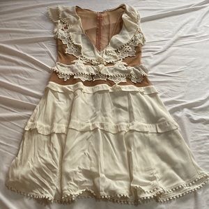 For Love and Lemons White illusion Dress